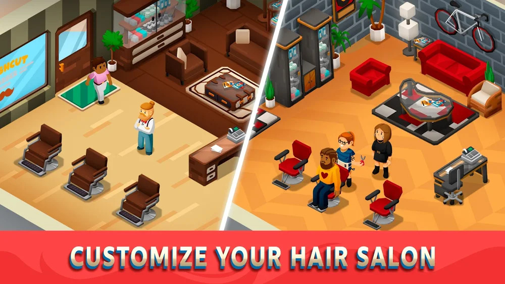 Idle Barber Shop Tycoon Para Hileli MOD APK [v1.0.7] 1