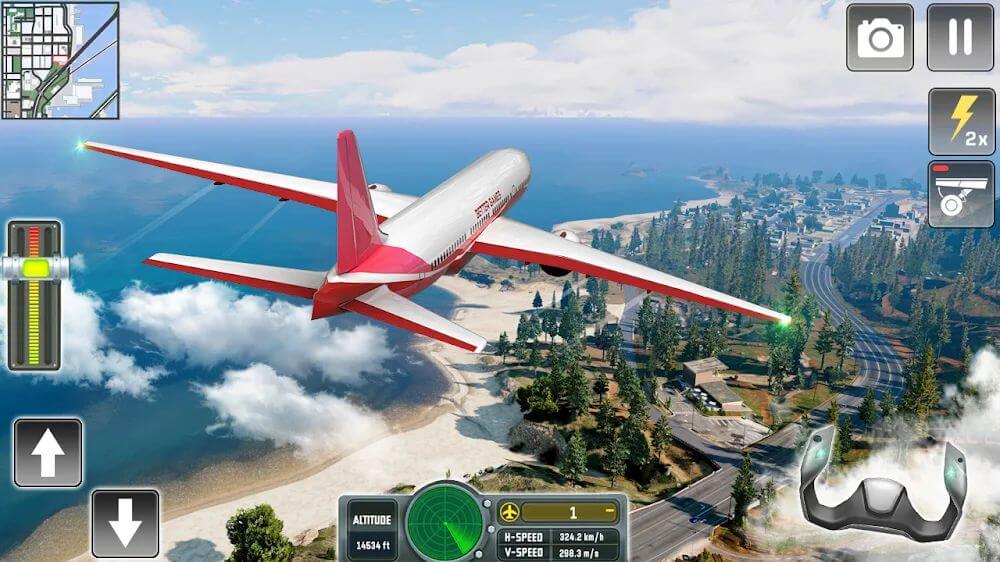 Flight Simulator - Uçuş Simülatörü Para Hileli MOD APK [v2.2] 2