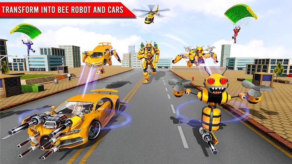 Bee Robot Car Game Mega Hileli MOD APK [v1.61] 1