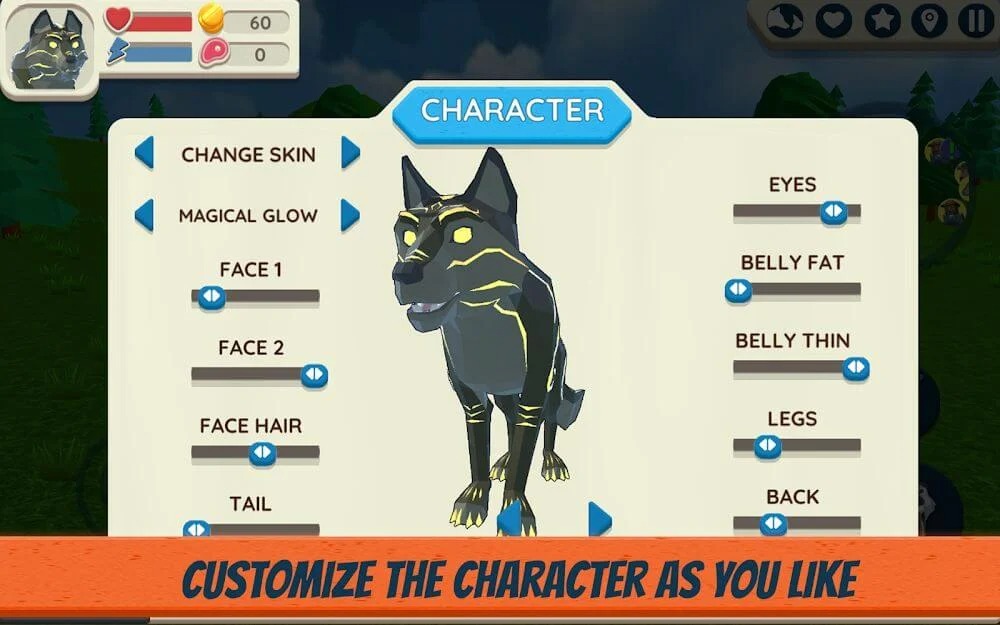 Wolf Simulator Wild Animals 3D Mega Hileli MOD APK [v1.0523] 5