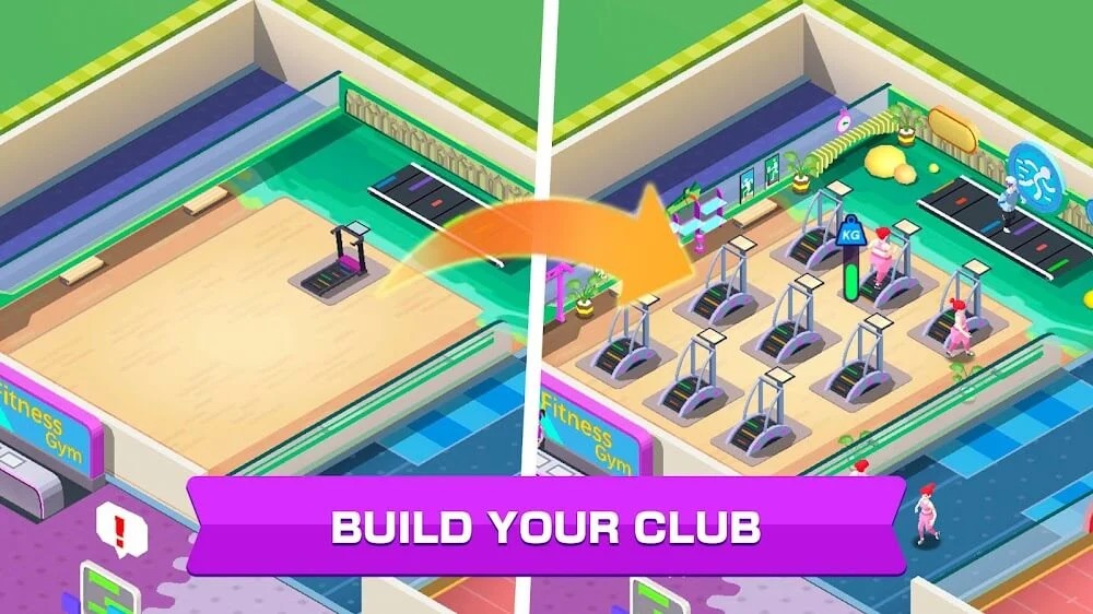 Fitness Club Tycoon Para Hileli MOD APK [v1.1000.141] 4