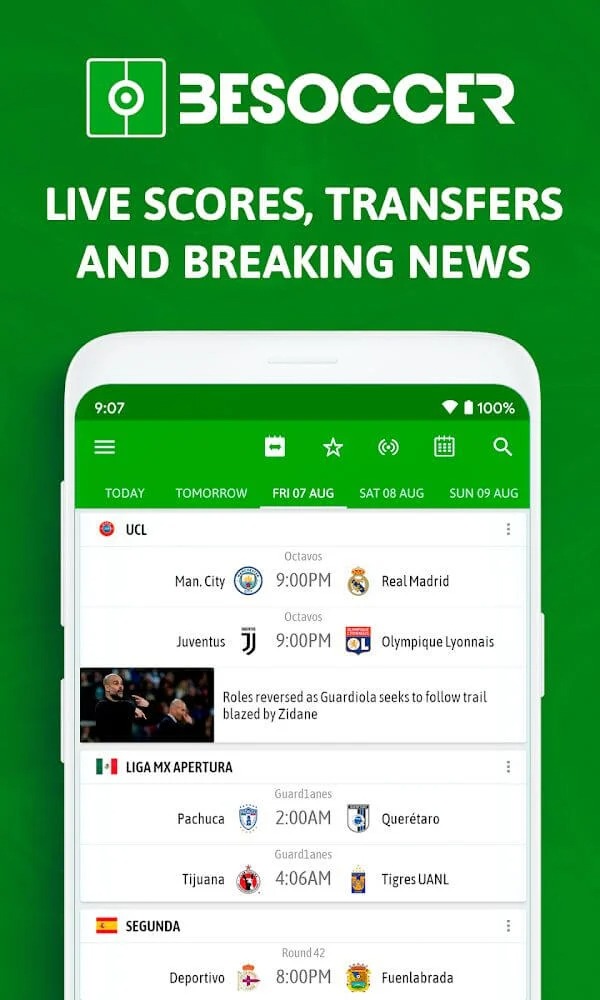 BeSoccer Premium Hileli MOD APK [v5.2.9] 2