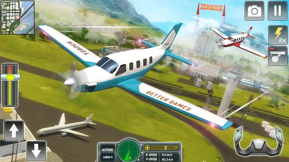 Flight Simulator - Uçuş Simülatörü Para Hileli MOD APK [v2.2] 1