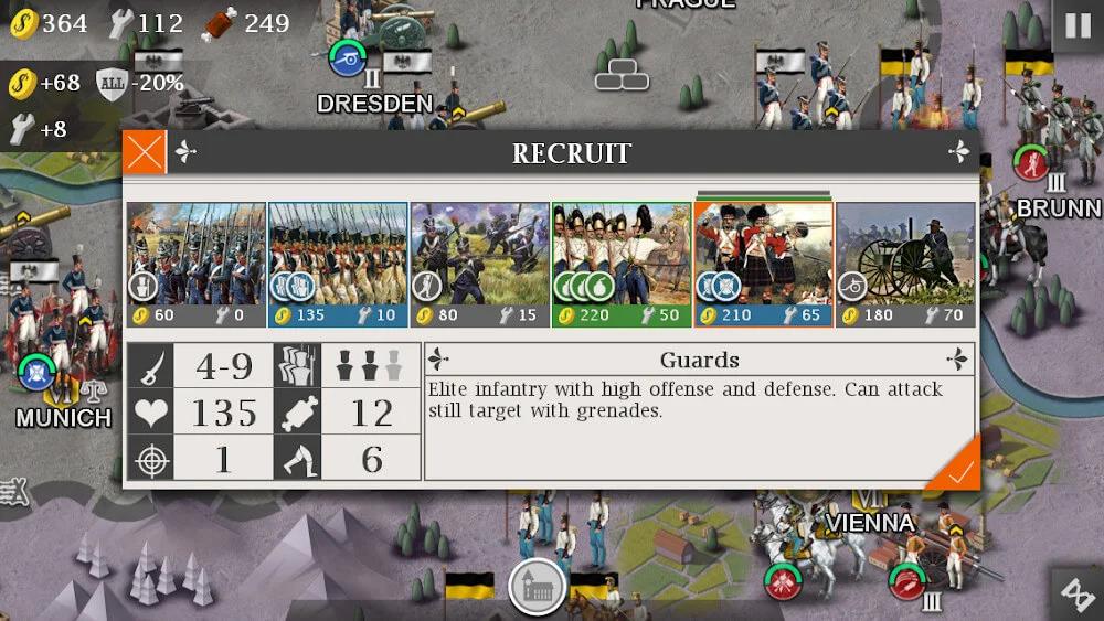 European War 4 Napoleon Para Hileli MOD APK [v1.4.40] 4