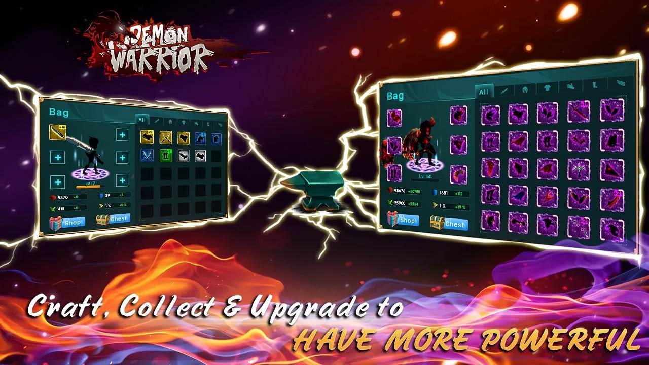 Demon Warrior Para Hileli MOD APK [v7.0] 2