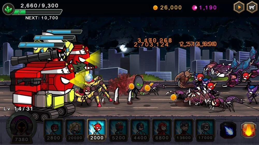 Hero Wars Super Stickman Defense Para Hileli MOD APK [v1.1.0] 4