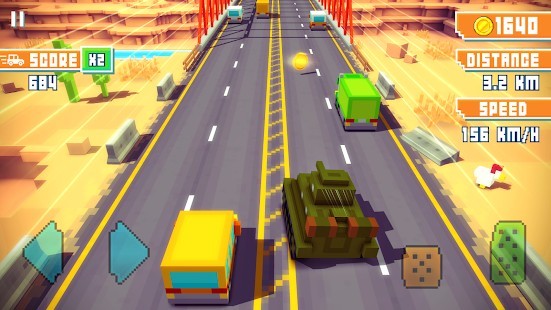 Blocky Highway Traffic Racing Para Hileli MOD APK [v1.2.4] 6