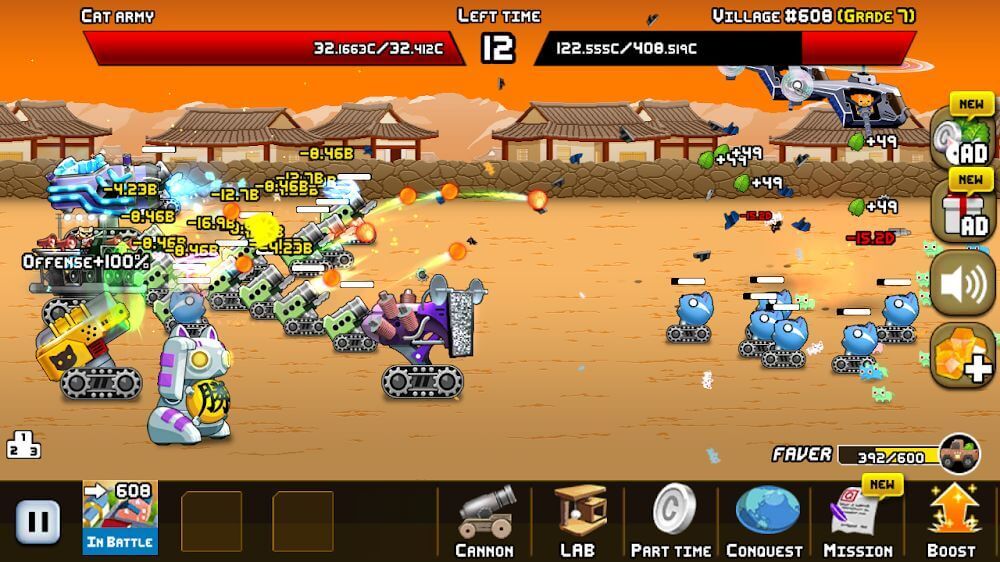 Idle Cat Cannon Para Hileli MOD APK [v2.4.12] 4