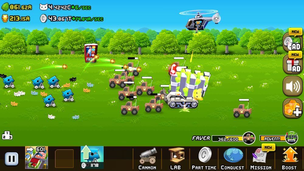 Idle Cat Cannon Para Hileli MOD APK [v2.4.12] 1