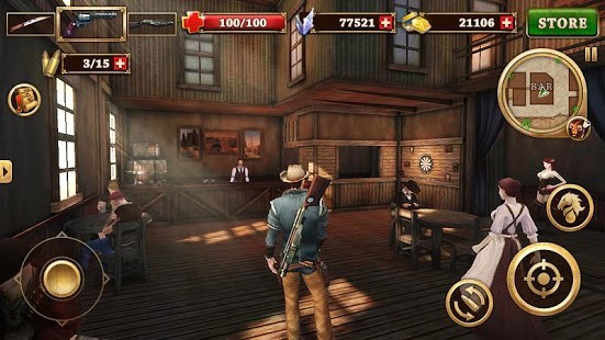 Batı silahşör - West Gunfighter Para Hileli MOD APK [v1.13] 2