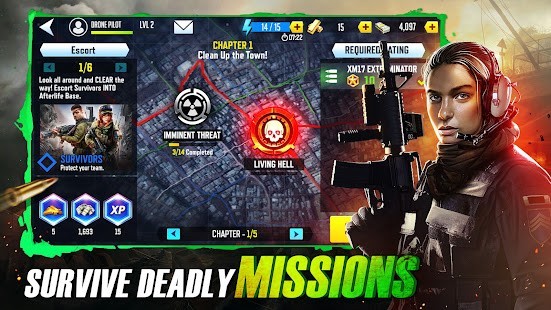 Drones 4 Zombie Strike Para Hileli MOD APK [v1.20.151] 3