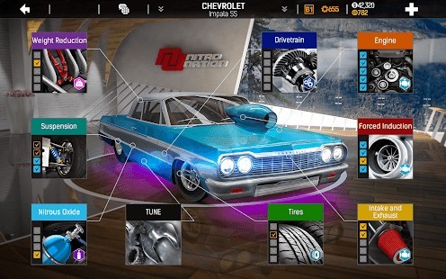 Nitro Nation Drag Hile Menülü MOD APK [v7.6.0] 4