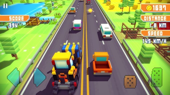 Blocky Highway Traffic Racing Para Hileli MOD APK [v1.2.4] 3