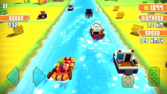 Blocky Highway Traffic Racing Para Hileli MOD APK [v1.2.4] 5