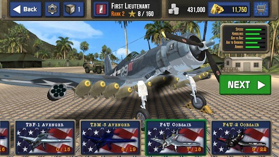 Air Combat Pilot WW2 Pacific Para Hileli MOD APK [v1.15.001] 5