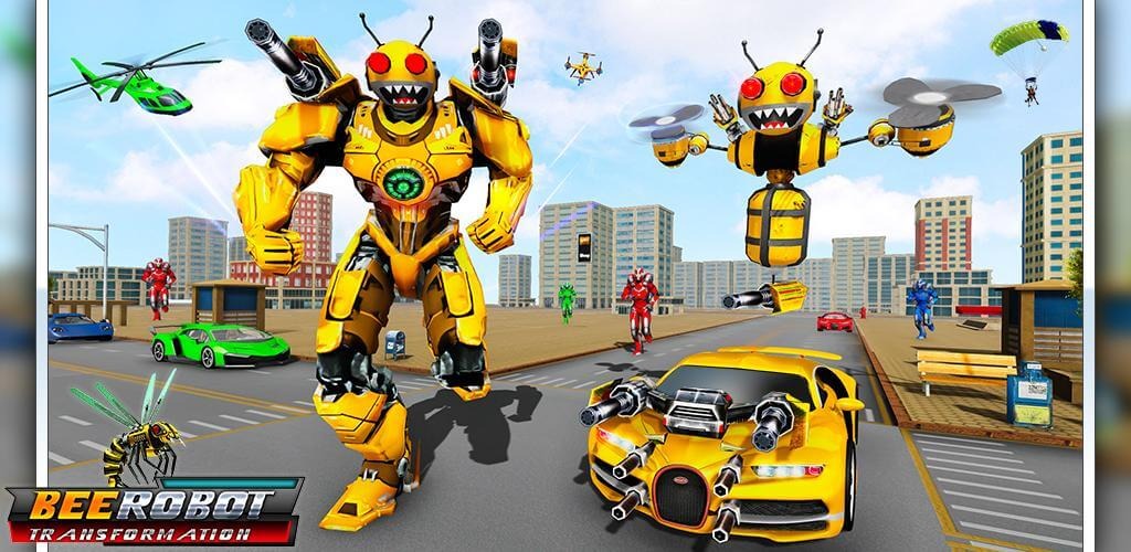 Bee Robot Car Game Mega Hileli MOD APK [v1.61] 5