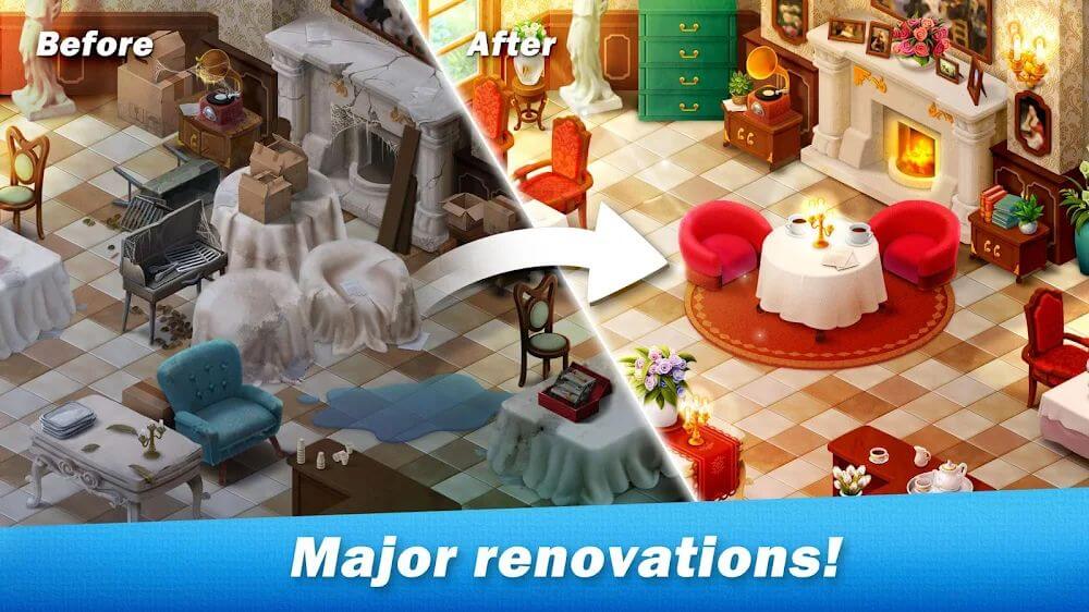 Restaurant Renovation Yıldız Hileli MOD APK [v3.2.19] 2